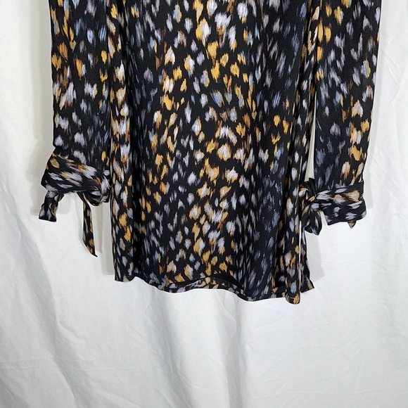 Equipment True Black Multi Geometric Bree silk Dress size extra small‎ - Picture 7 of 12